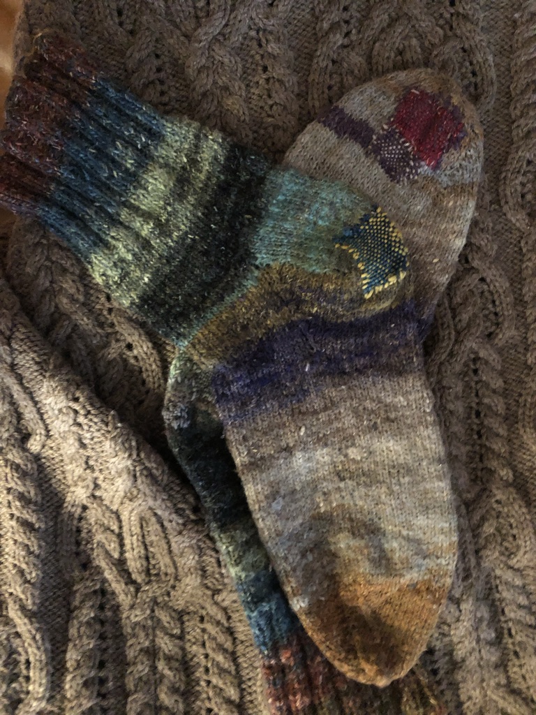 Darning eggs and mushrooms a-plenty! Show your socks and sweaters